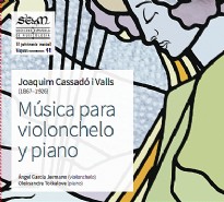 Joaquim Cassadó i Valls. Música para Violonchelo y piano.